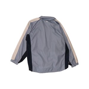 Chaqueta cortavientos con capucha Fila para hombre, talla 40 (Reino Unido), nailon con bloques de color azul imagen 2