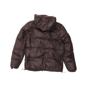 Fila Mens Hooded Reversible Padded Jacket UK 40 Large Navy Blue Colourblock image 4