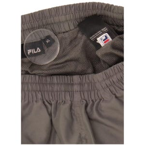 Calção esportivo masculino Fila, tamanho XL, cinza, poliéster. imagem 3