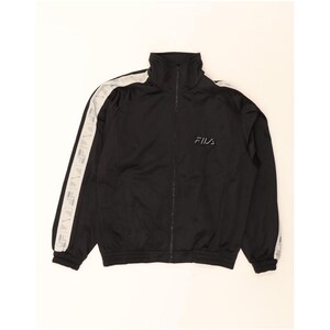 Veste de survêtement graphique pour femmes Fila IT 42, noir moyen, bloc de couleur image 1