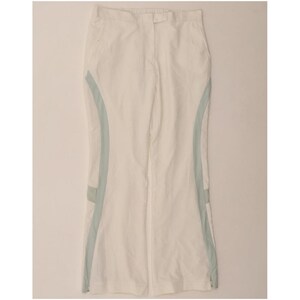 Fila womens tracksuit trousers UK 14 medium white colourblock polyester image 1