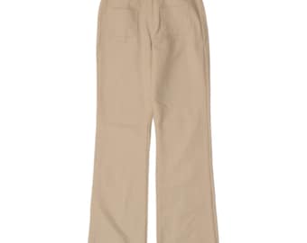 Vintage Womens Bootcut Trousers IT 40 Small W26 L33 Off White