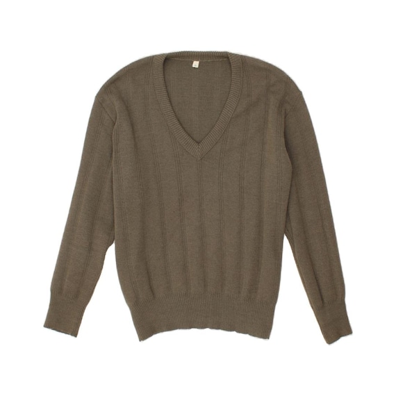 V Neck Sweater Vintage Style VINTAGE Womens V-Neck Jumper Sweater