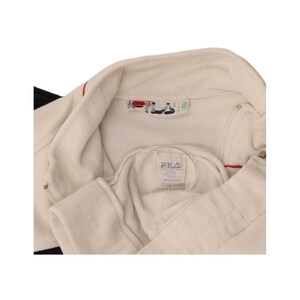 Fila womens tracksuit top jacket IT 46 large white colourblock cotton image 4