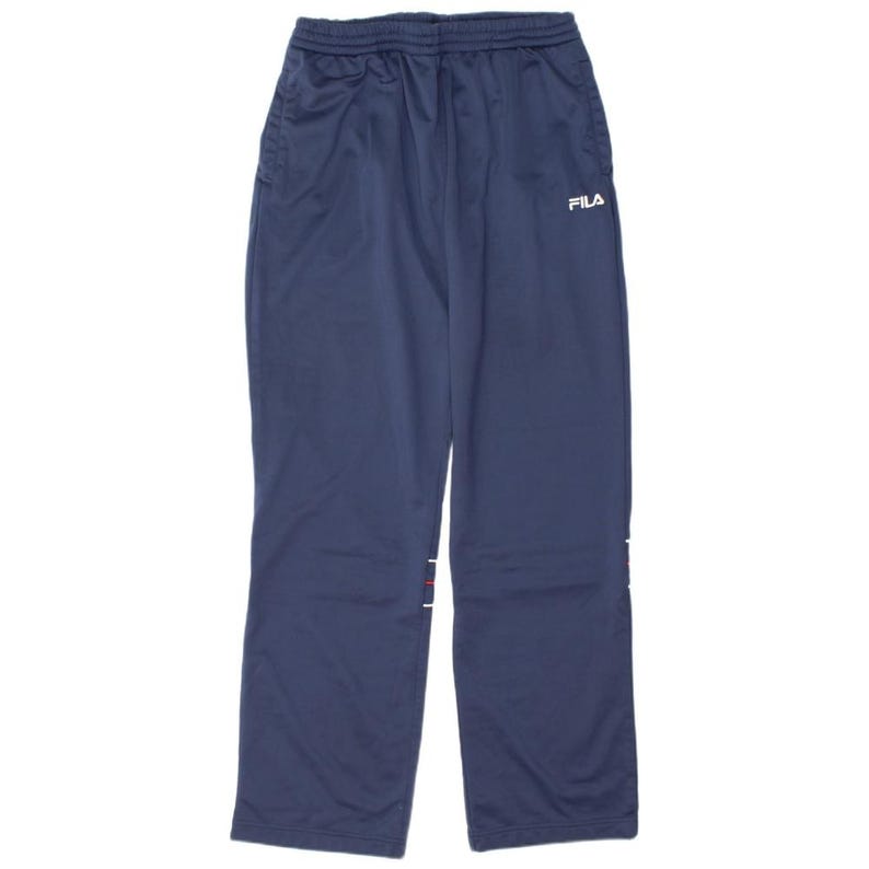 Fila Mens Tracksuit Trousers Large Navy Blue Striped Polyester image 1