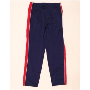 Fila Mens Tracksuit Trousers IT 48 Medium Navy Blue Colourblock Polyester image 4