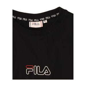 Vestido estilo camiseta con estampado gráfico para mujer de Fila, talla 6 (Reino Unido) XS, algodón con bloques de color negro imagen 5