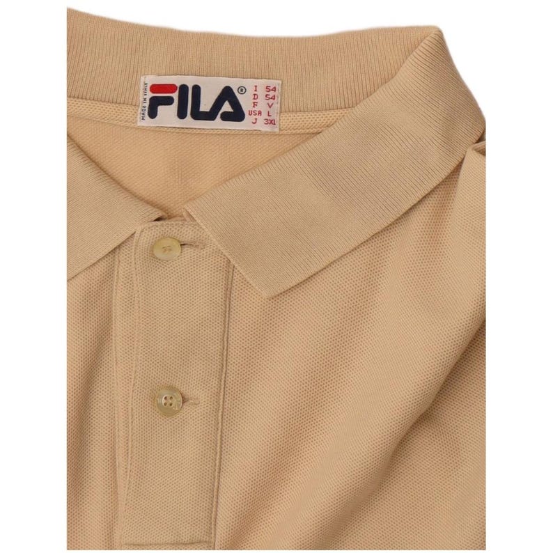 Fila herenpolo met lange mouwen IT 54 XL beige afbeelding 4