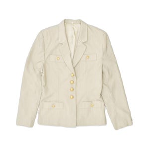 Vintage damesblazer met 4 knopen EU 42 mediumbeige