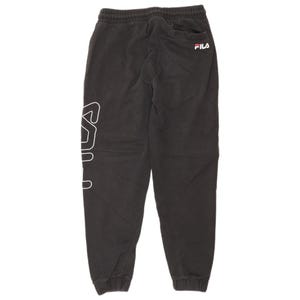 Pantaloni da tuta con grafica Fila da donna, taglia UK 6 XS, neri immagine 2