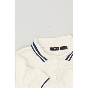 Fila womens polo shirt UK 16 large white image 4