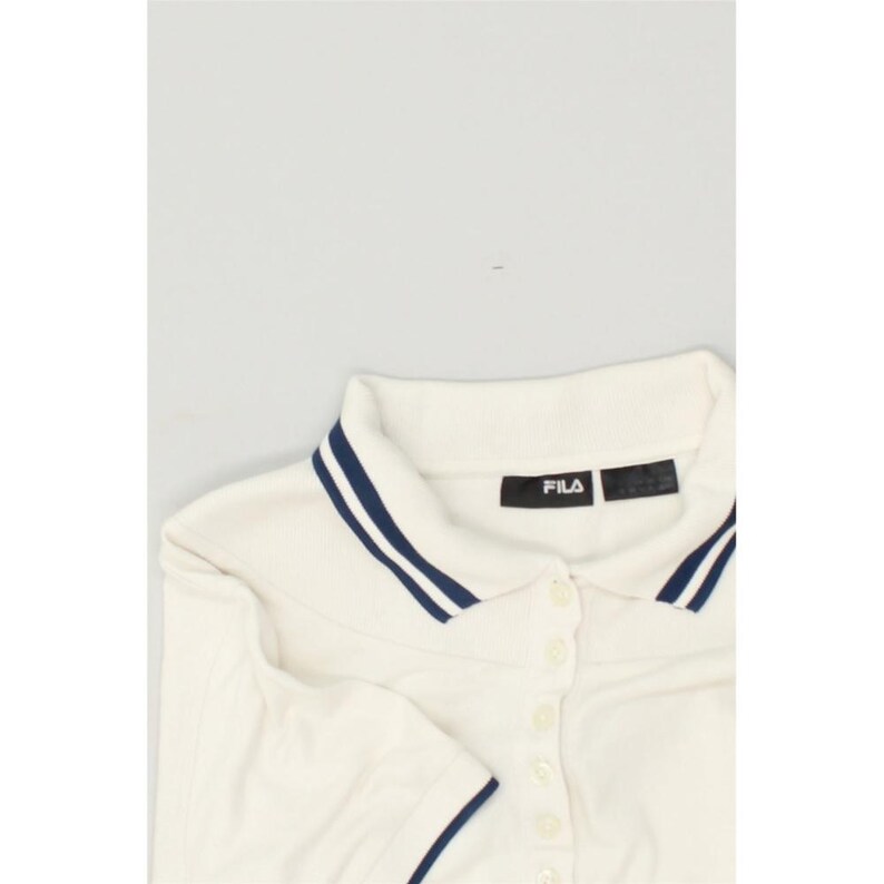Fila womens polo shirt UK 16 large white image 4