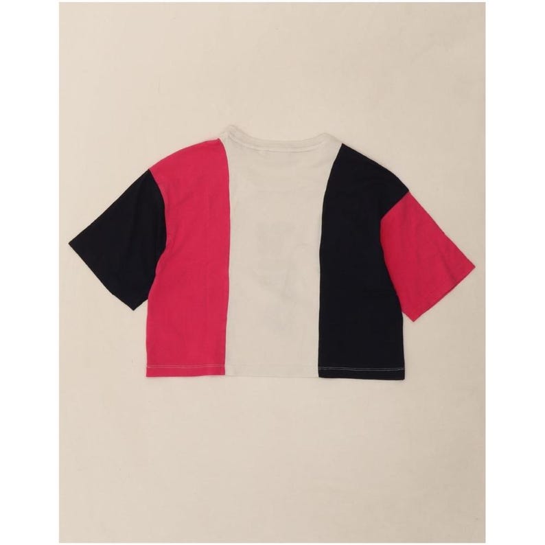 Camiseta corta con gráfico para mujer de Fila, talla 10 (Reino Unido), con bloques de color multicolor imagen 2