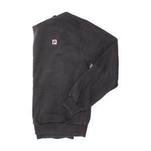 Fila mens hoodie jumper medium black cotton image 3