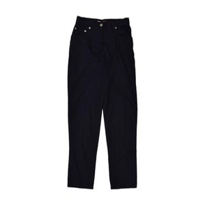 Fila womens high waist slim casual trousers IT 42 medium W26 L31 navy blue image 1