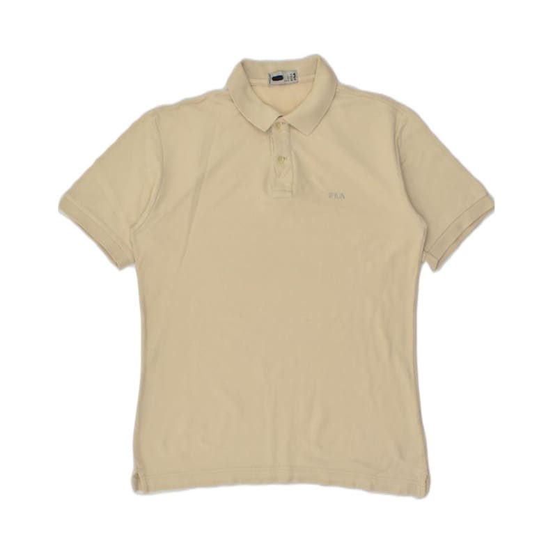 Fila mens polo shirt IT 48 small beige image 1