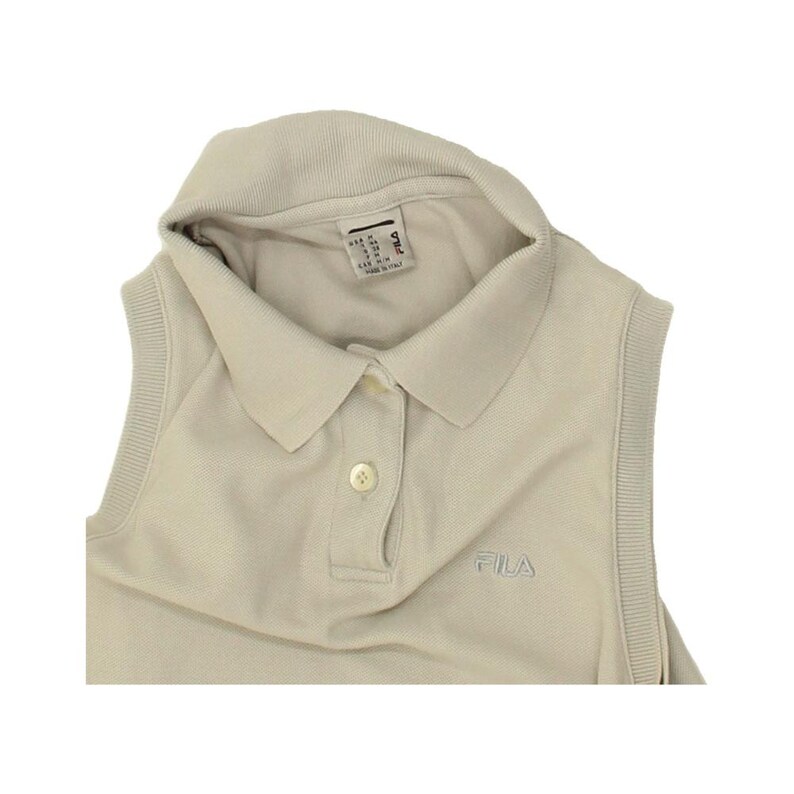 Vestido polo sin mangas para mujer Fila IT 44 algodón gris medio imagen 3