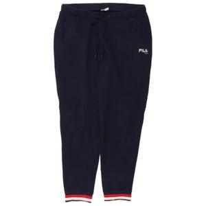 Pantalon de survêtement Fila pour femme jogging grand coton bleu marine image 1