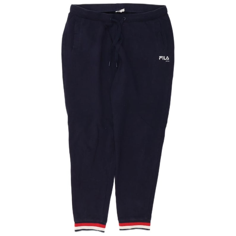 Pantalon de survêtement Fila pour femme jogging grand coton bleu marine image 1