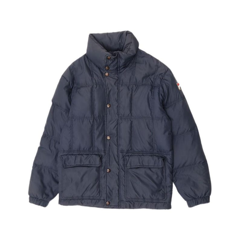 Kurtka męska Fila z kapturem i pikowaniem IT 44 XS granatowo-nylonowa zdjęcie 1