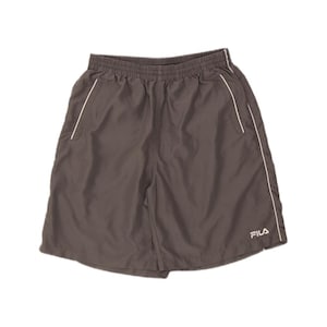 Calção esportivo masculino Fila, tamanho XL, cinza, poliéster. imagem 1