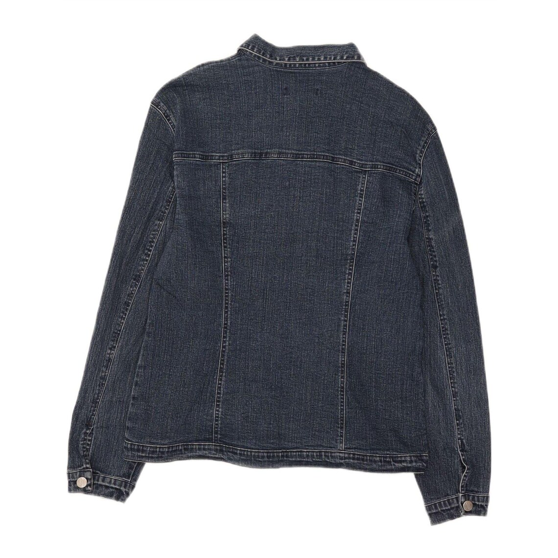 Vintage Womens Denim Jacket UK 14 Medium Blue, foto 2 di 3