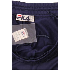 Fila Mens Tracksuit Trousers IT 48 Medium Navy Blue Colourblock Polyester image 5
