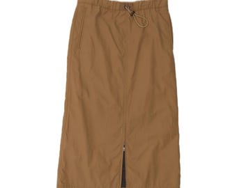 gonna lunga da donna Fila, taglia S W30, in cotone marrone