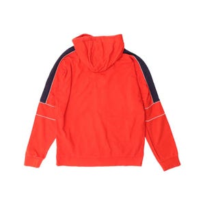 Felpa con cappuccio e zip grafica Fila Italia da uomo, in cotone color rosso medio immagine 2