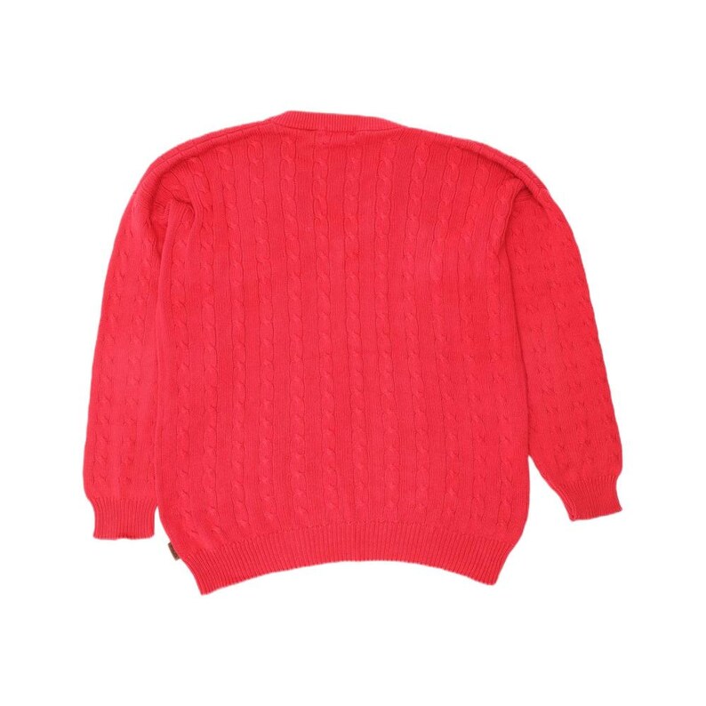 Jersey de cuello en V para hombre Fila IT 54 XL de algodón rojo imagen 2