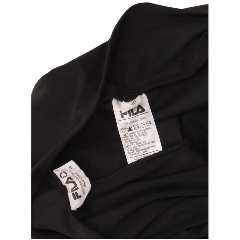 Fila Sportshorts Dames UK 14 Large zwart nylon afbeelding 3