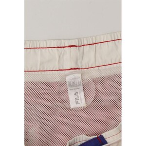Fila Mens Graphic Swimming Shorts Medium Red Colourblock Polyester image 3
