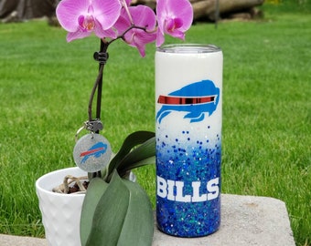 Buffalo Bills Tumbler | Glitter Ombre, Epoxy Coated