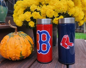 Boston Red Sox Douzie Can Cooler - 2 Lids