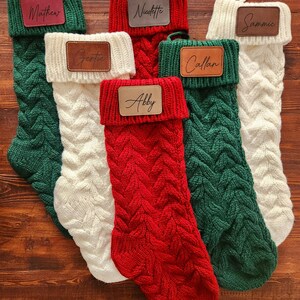 Personalisierte Laser gravierte Kunstleder PATCH NUR | Perfektes Weihnachtsgeschenk | Selbstklebende Rückseite | Für Nikolausstiefel und MEHR!