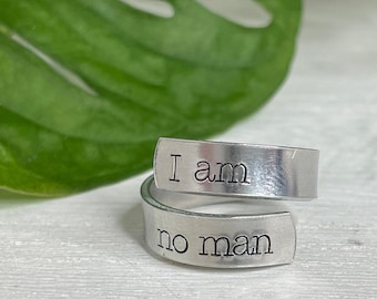 I Am No Man Ring | I Am No Man Gift | Eowyn Ring | Return of the King