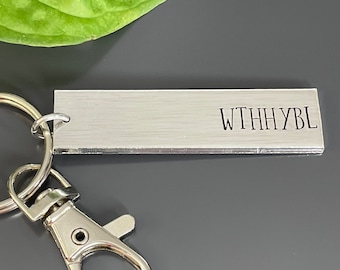 WTHHYBL  Keychain | Where The Hell Have You Been Loca Keychain | Bella and Jacob | Twilight Gift | Twilight Keychain