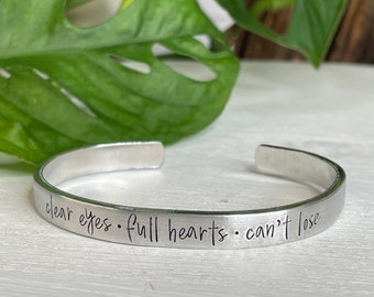 Heldere ogen, volle harten kunnen niet verliezen | Vrijdagavondverlichting armband | Vrijdagavondverlichting cadeau | Texas voor altijd | FNL Cadeauarmband