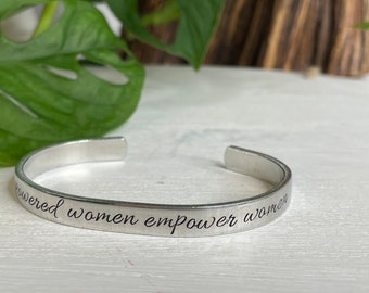 Empowered Women Empower Women Bracelet | Feminist Jewelry | Feminist AF | Female Empowerment | Girl Boss