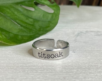 TITSOAK Ring | This is The Skin of a Killer | Twilight Gift | Bella and Edward Gift | Twihard | Twilight Ring