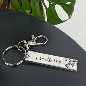 I Smell Snow Keychain | I Smell Snow Gift | Lorelai Quote | Gilmore Gift