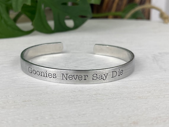 Goonies Never Say Die Bracelet | Goonies Bracelet | The Goonies Gift | Nerd Gift | 1980s Gift