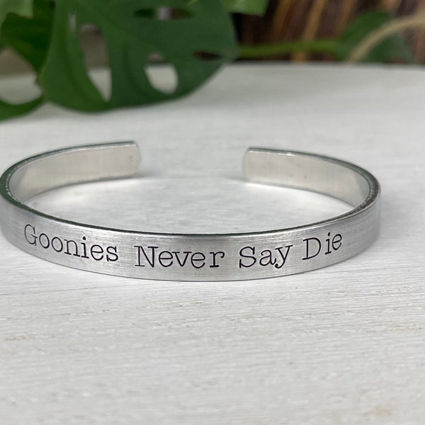 Goonies Never Say Die Bracelet | Goonies Bracelet | The Goonies Gift | Nerd Gift | 1980s Gift