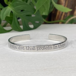 Gotta Get That Protein In There Bracelet | Twilight Gift | Bella and Edward Bracelet | Twihard | Twilight Bracelet