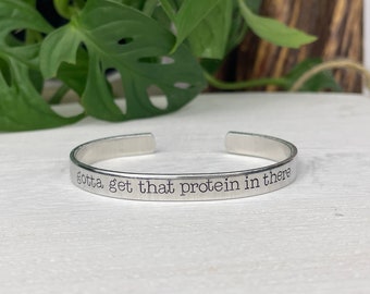 Gotta Get That Protein In There Bracelet | Twilight Gift | Bella and Edward Bracelet | Twihard | Twilight Bracelet