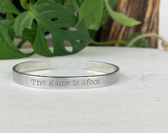 The Game is Afoot | Sherlock Holmes | Sherlock Holmes Bracelet | Sherlock Holmes Gift | Enola Holmes | True Crime Detective Gift