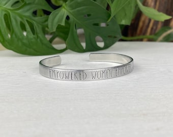 Empowered Women Empower Women Bracelet | Feminist Jewelry | Feminist AF | Feminist Gift | The Future is Female
