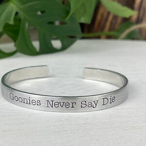 Goonies Never Say Die Bracelet | Goonies Bracelet | The Goonies Gift | Nerd Gift | 1980s Gift image 6