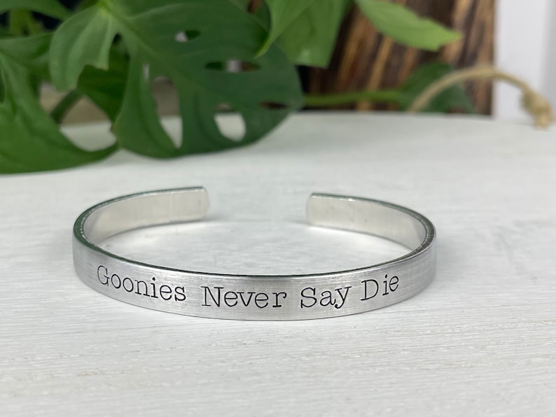 Goonies Never Say Die Bracelet | Goonies Bracelet | The Goonies Gift | Nerd Gift | 1980s Gift image 6