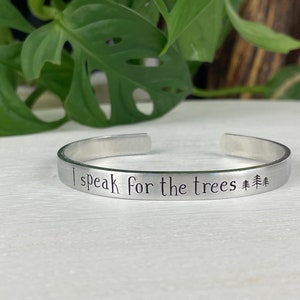 I Speak For The Trees | Lorax Gift | Book Lover Gift | Bookish Gift for Her | Bookworm | Naturalist Gift | Hiker Gift |